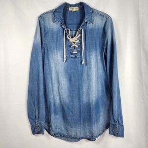 Cloth & Stone Cowgirl Indie Tunic Top Womens Small Festival Western Boho Casual